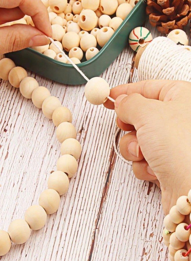 دي آي واي كرافتس مجموعة أشغال يدوية مكونة من 260 قطعة من الخرز الخشبي المستدير متعدد الألوان بأحجام 6/8/10/12 مم - Image 3